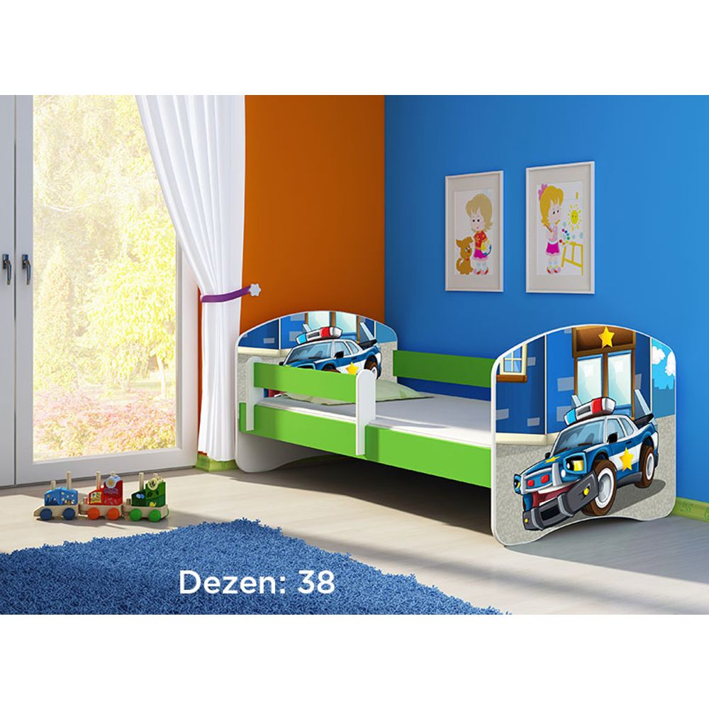 ACMA Dječiji krevet Acma II Green - 180x80cm - Dezen 38 slika 2