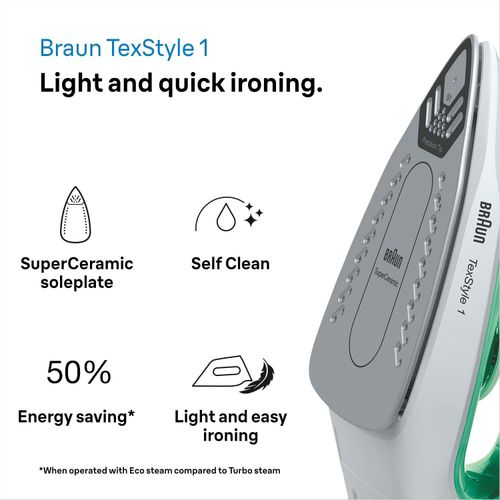 Braun SI1040GR pegla na paru TexStyle 1, 2000 W slika 4