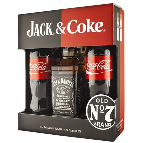 Jack Daniel´s 0,5l + 2xCoca Cola 0,5l promo paket slika 1