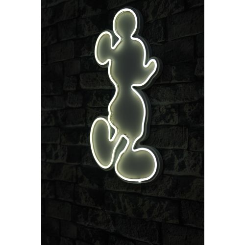 Wallity Ukrasna plastična LED rasvjeta, Mickey Mouse - White slika 1