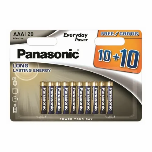 Panasonic baterije LR03EPS/20BW-AAA Alkalne Everyday 20 komada slika 1