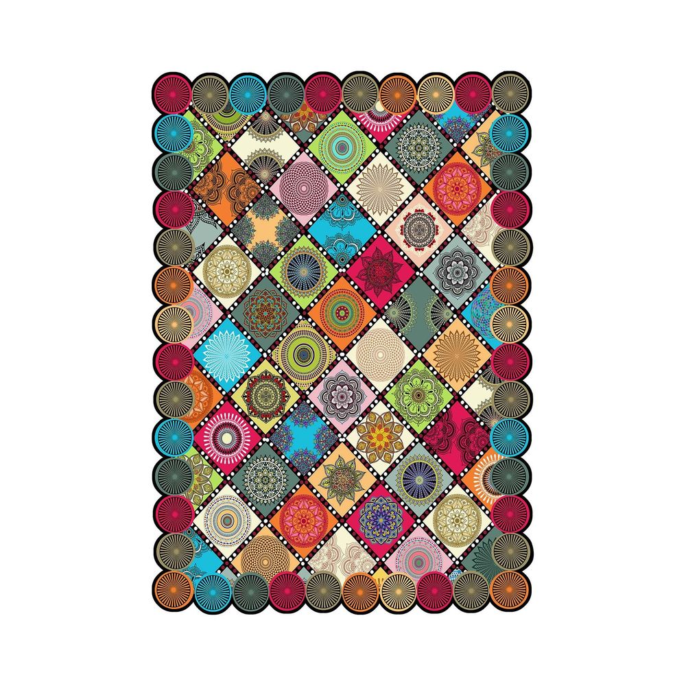 Tanki višebojni tepih sa digitalnim printom HMNT966 (60 x 100 cm) - izložbeni artikl (oštećenja ambalaža) slika 2