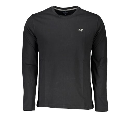 LA MARTINA MEN'S LONG SLEEVE T-SHIRT BLACK slika 1