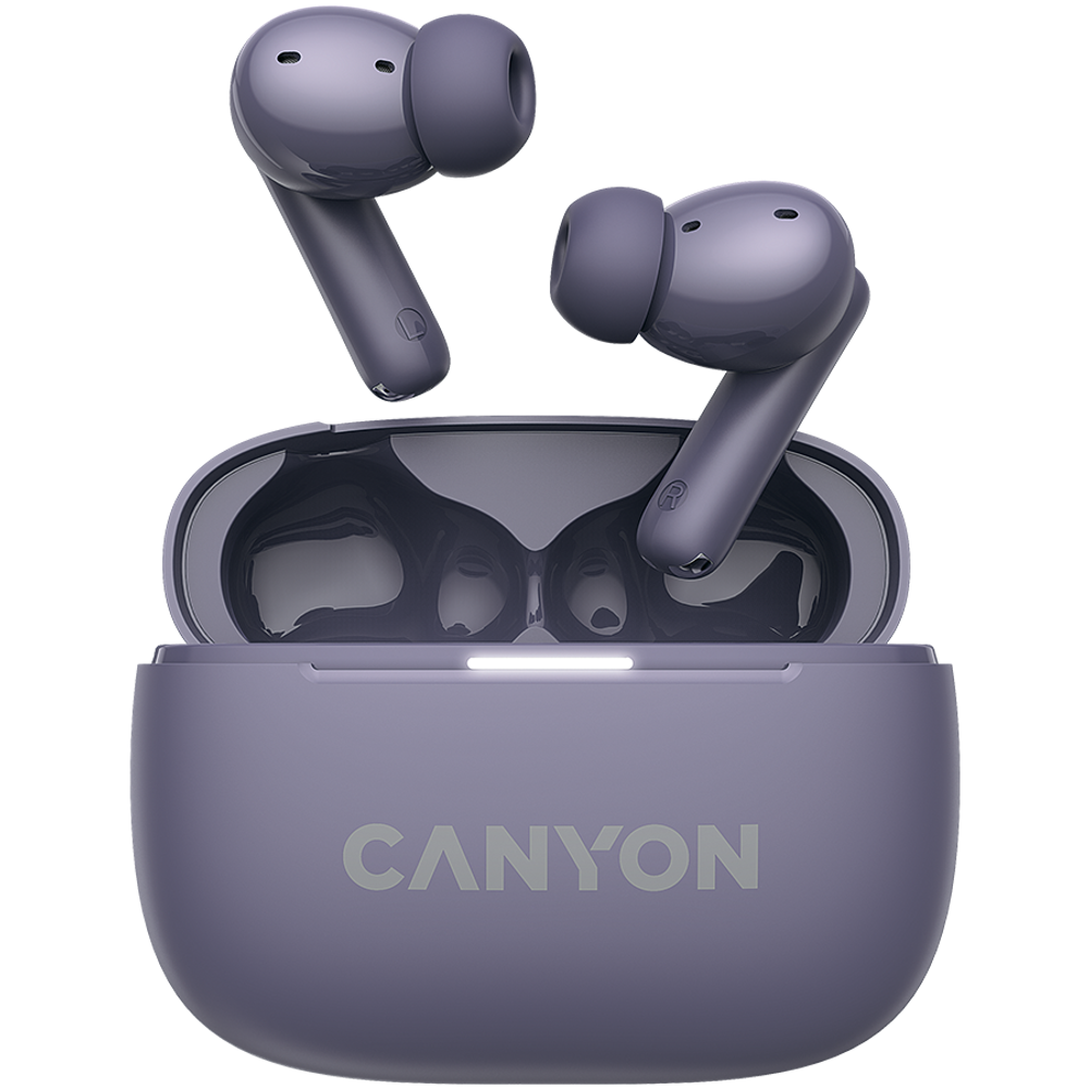 CANYON OnGo TWS-10 ANC+ENC Bežične Slušalice s Mikrofonom, Ljubičaste slika 1