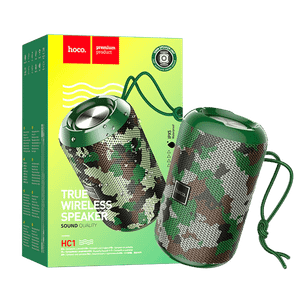 hoco. Zvučnik bežični, Hoco HC1, Bluetooth, 1200mAh, 5W, IPX5 - HC1 Camouflage Green