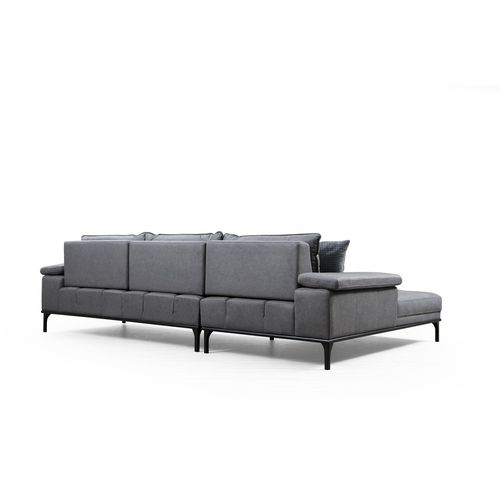 Atelier Del Sofa Kutna garnitura, Sivo, Hollywood Corner Left - Grey slika 13