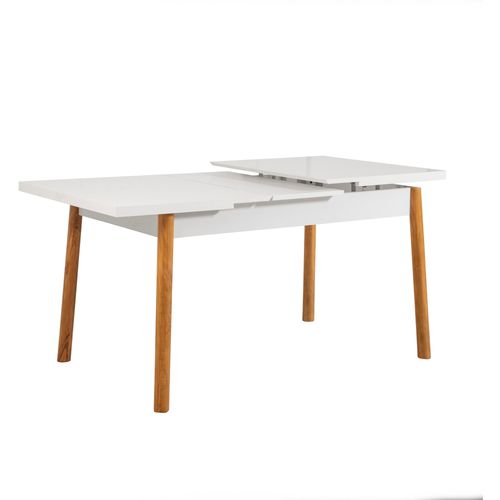Woody Fashion Set stolova i stolica (5 komada), Atlantski bor Bijela boja Sivo, Santiago 0701 - 1 AB slika 4