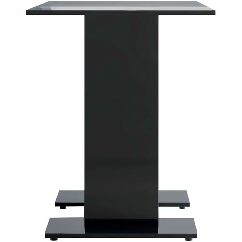 Blagovaonski stol visoki sjaj crni 110 x 60 x 75 cm od iverice slika 29