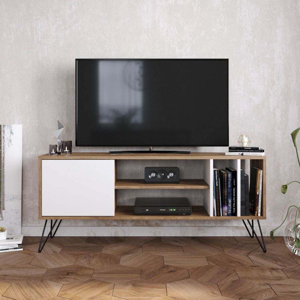 Mistico (140) - TV Stalak od Orahovog Drveta i Bijelog Oraha slika 2