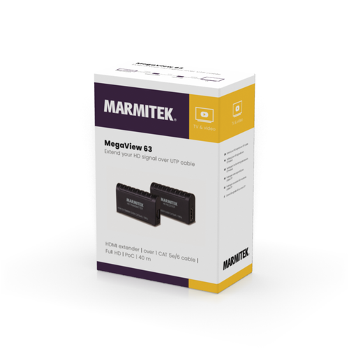 MARMITEK, HDMI ekstender | preko 1 CAT5e/6 kabela | Full HD | PoC | 40 m slika 4