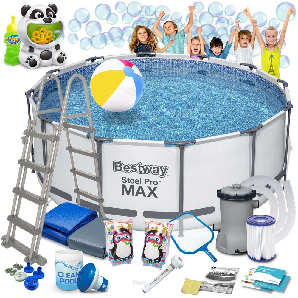 Okvirni vrtni bazen 366 x 122 cm 18u1 Bestway + gratis aparat za mjehuriće slika 1