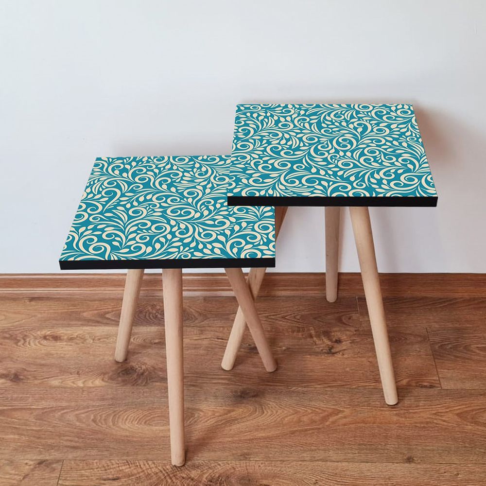 Nesting stolovi 2Shp171 - (2 komada) - boje: plava, bijela slika 1
