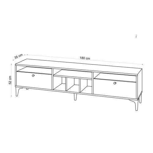 TV Komoda Robb Oak slika 5