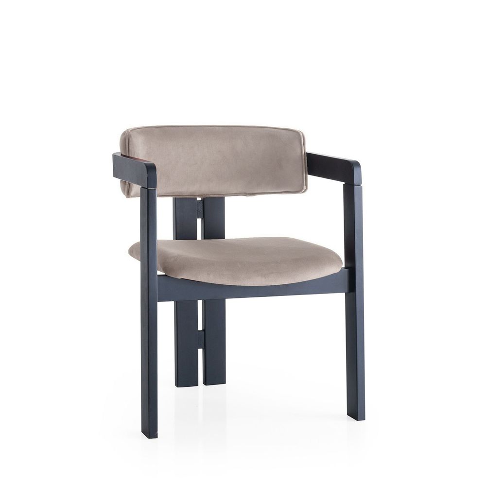 Elegantna Crna i Svijetlosmeđa Stolica CO - 020 slika 2