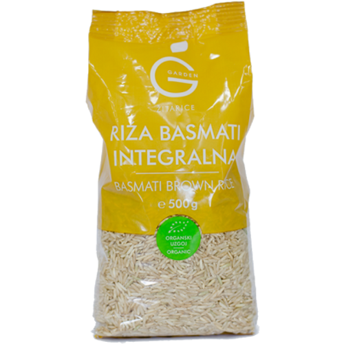 GARDEN Riža basmati integralna BIO 500g slika 1