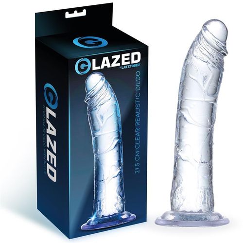 Glazed realistični prozirni dildo 19cm ili 21,5cm slika 15