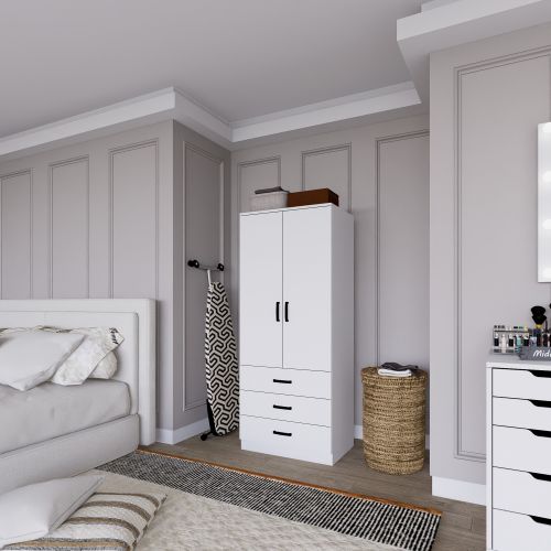 Easy 1600-58 Matte White Wardrobe slika 3