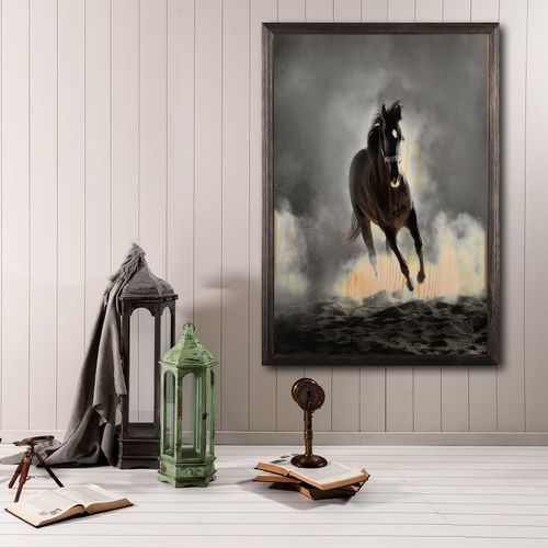 Wallity Drvena uokvirena slika, Wild Horse slika 1