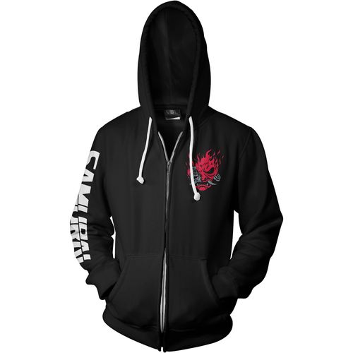 JINX CYBERPUNK 2077 BIGGEST FAN ZIP-UP HOODIE SMALL BLACK slika 1