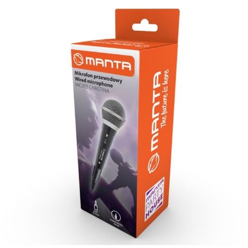 MANTA mikrofon žični Christina, 6.3cm, 3m MIC005 slika 2