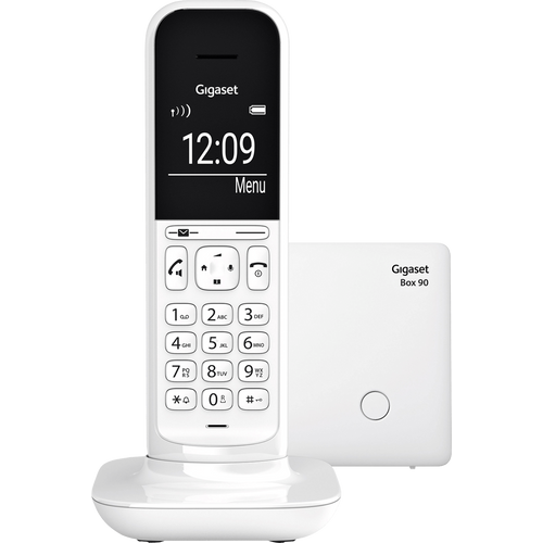Gigaset Telefon bežični, Alfanumerički b&amp;w display, Baby monitor - CL390 White slika 1