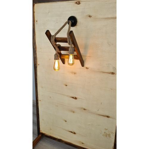 Merdiven Halat Aplik Walnut Wall Lamp slika 4