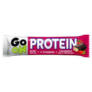 GO ON! proteinska pločica BRUSNICA 50g