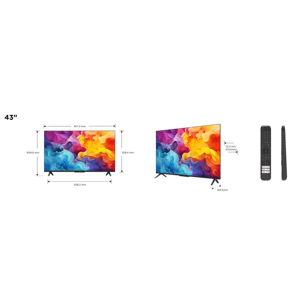 TCL 43"V6B 4K TV Google OSHDR10 and HDR HLG; HDMI 2.1;Game Master 2.0; Dolby Audio slika 2