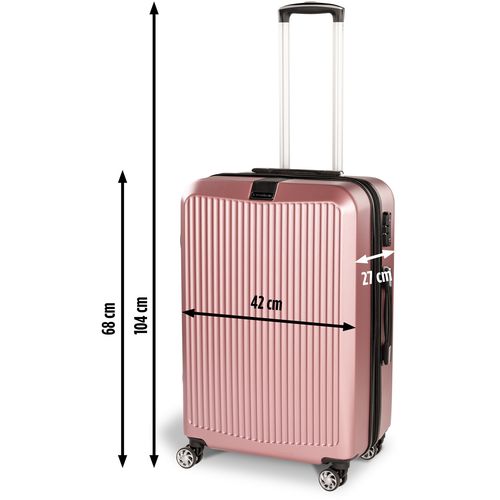 Putni kofer Scandinavia Carbon Series - rosegold, 60l rose 60l slika 13