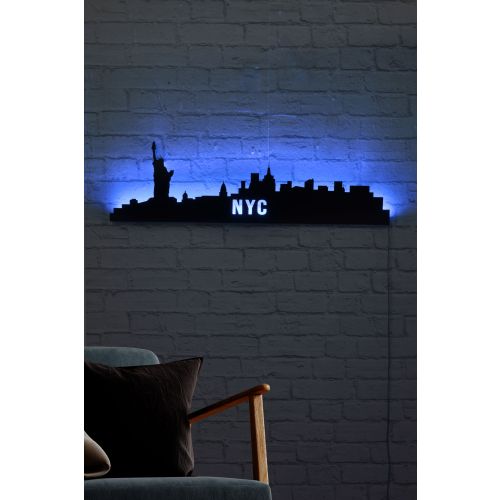 Wallity Dekorativna led rasvjeta NYC Skyline - plavo slika 3