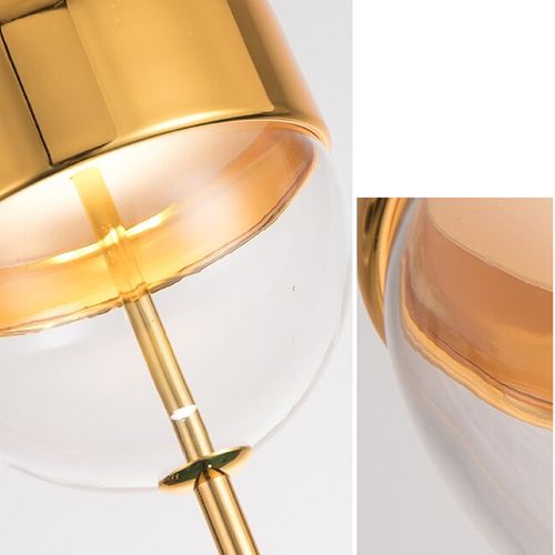 TOOLIGHT Stropna staklena viseća svjetiljka metalna zlatni APP549-1CP slika 3