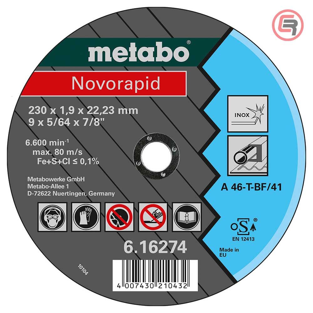 Metabo Rezna Ploča 230 x 1,9 x 22,2 mm Inox Novorapid - 616274000 slika 1