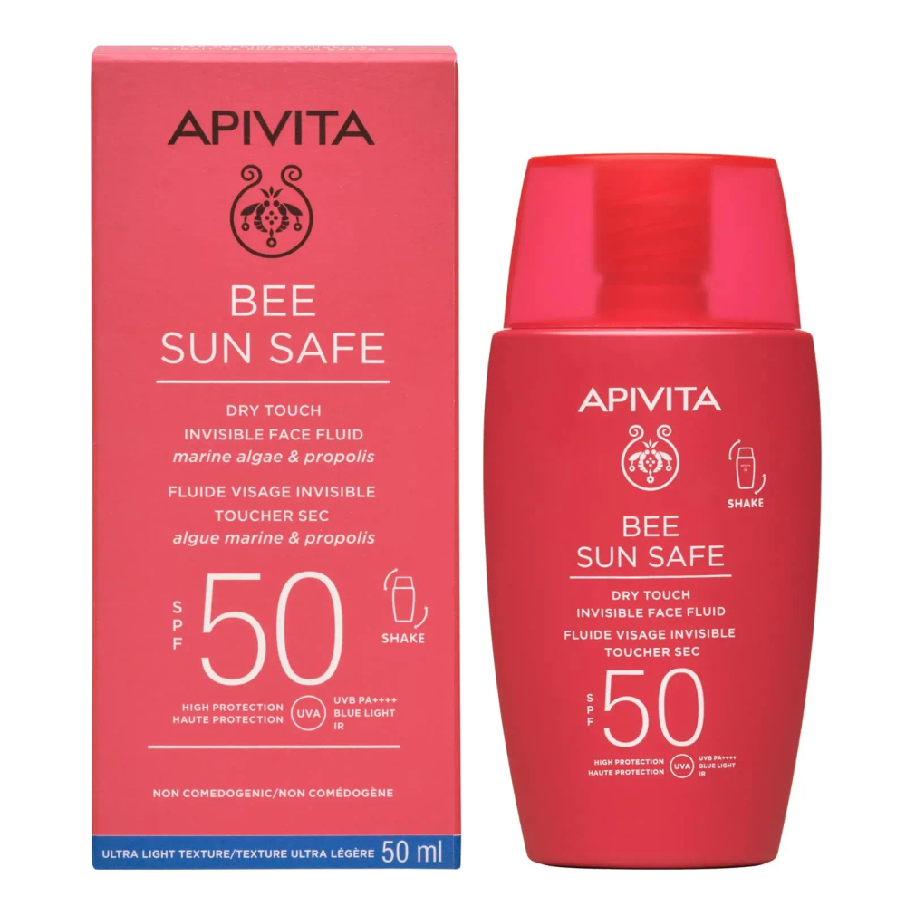 APIVITA SUN DRY TOUCH FLUID SPF50 50ML + GRATIS AFTER SUN GEL-KREMA 100ML + GRATIS NESESER slika 2