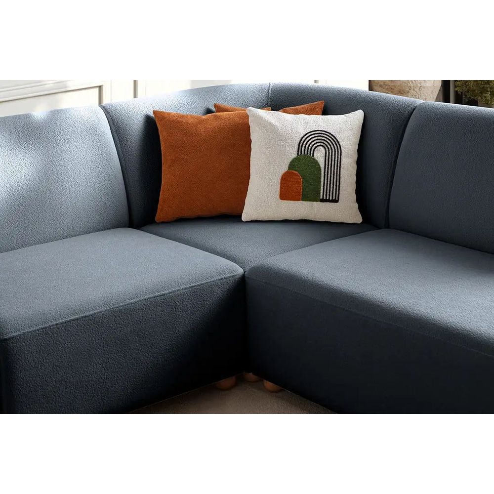 Ugaona Sofa S-Loft Right - Plava slika 7