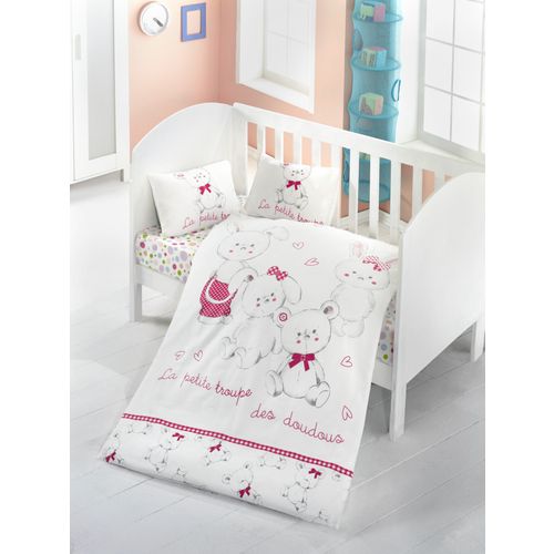 Colourful Cotton Komplet posteljine za bebe od ranforcea Family slika 1