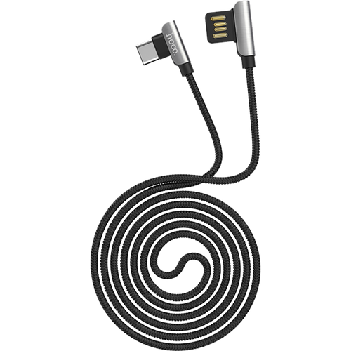 hoco. USB kabel za smartphone, USB type C, 1.2 met., 2.4 A, crna - U42 Exquisite steel, USB type C, BK slika 3