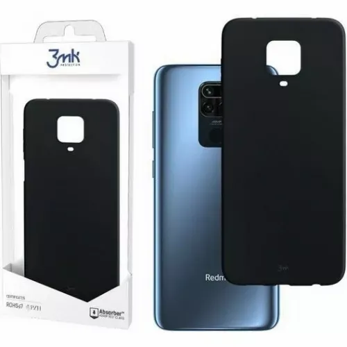 3MK MAT MASKA ZA XIAOMI REDMI NOTE 9S / 9 PRO / 9 PRO MAX CRNA slika 1