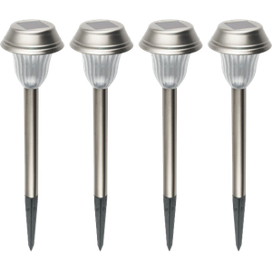home Solarna vrtna LED lampa, metalna, set 4 komada, 200 mAh - MX 807/4