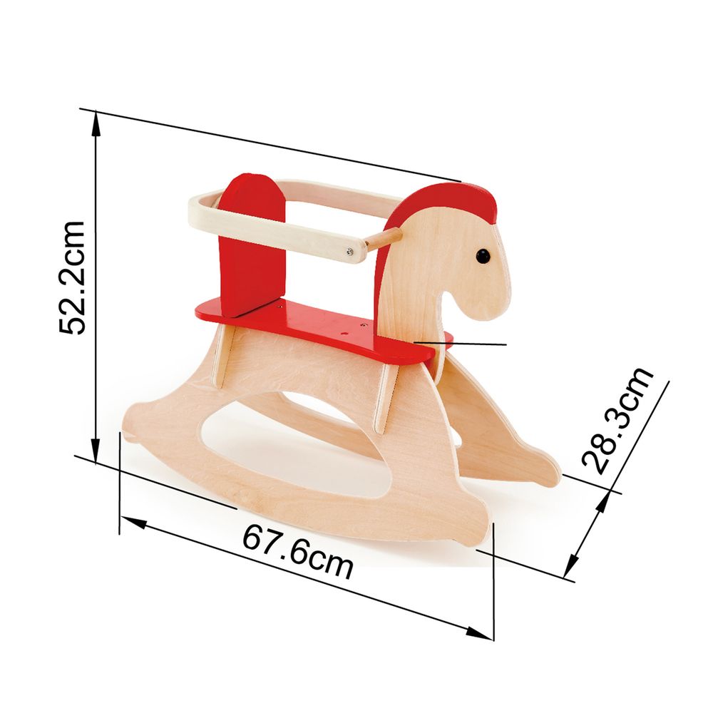 Hape Drveni konjić za ljuljanje Grow-With-Me Rocking Horse E0100C  slika 4
