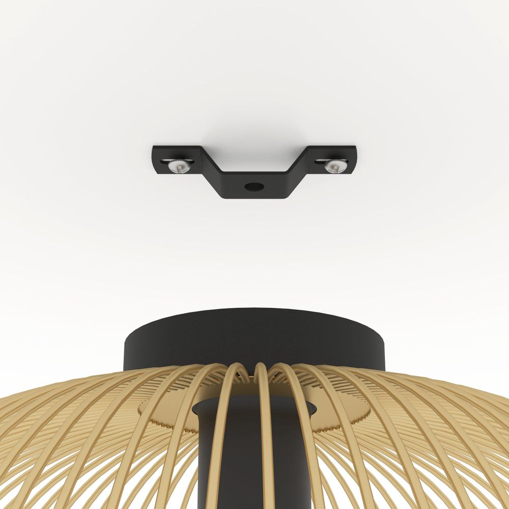 Eglo stropna lampa 'Venezuela' - crno/zlatna, E27, promjer 385 mm slika 3