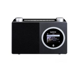 Radio prijemnik LENCO DIR-70BK, internet radio, bluetooth, crno-srebrni