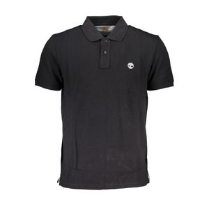 TIMBERLAND MEN'S BLACK SHORT SLEEVED POLO SHIRT