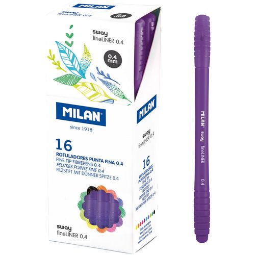 Flomaster fineliner MILAN 0,4 SWAY ljubičasti slika 1