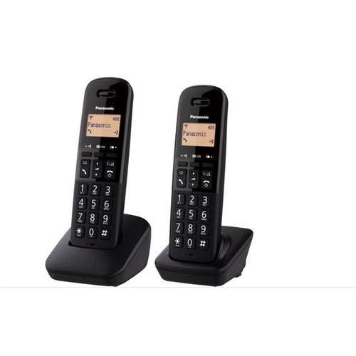 PANASONIC telefon bežični KX-TGB612FXB crni, TWIN slika 1