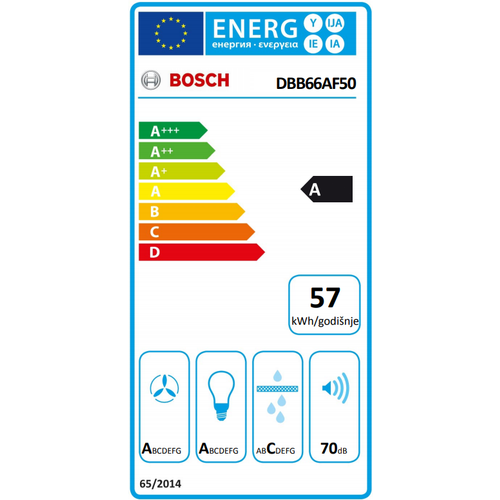 Bosch ugradbena napa DBB66AF50 slika 7