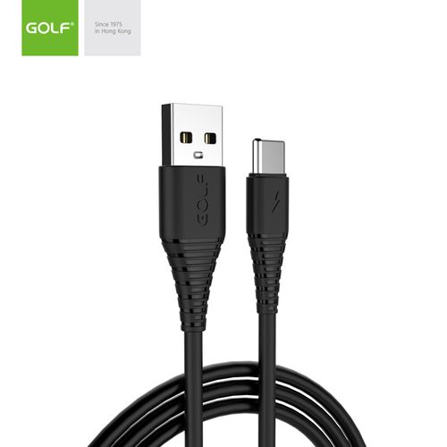 USB kabl na Tip C usb 1m GOLF GC-64t crni slika 1