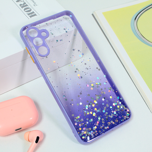 Maska Frame Glitter za Samsung A136B Galaxy A13 5G ljubicasta slika 1