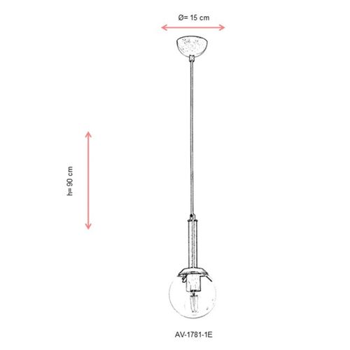 AV-1781-1E Antiquation Chandelier slika 3