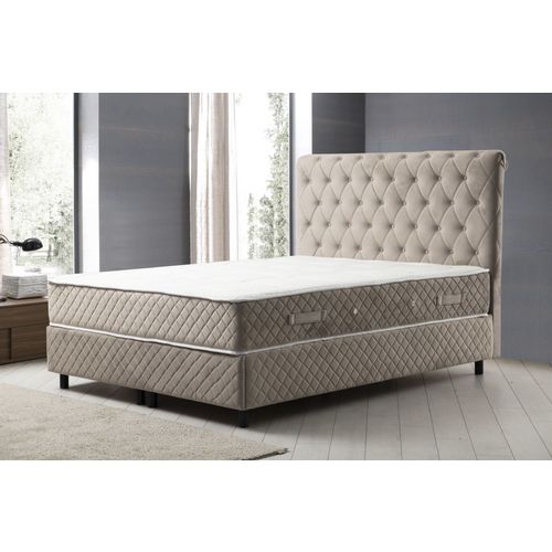 Sonata Set 90 x 190 v3 - Beige Beige Single Mattress, Base & Headboard slika 1