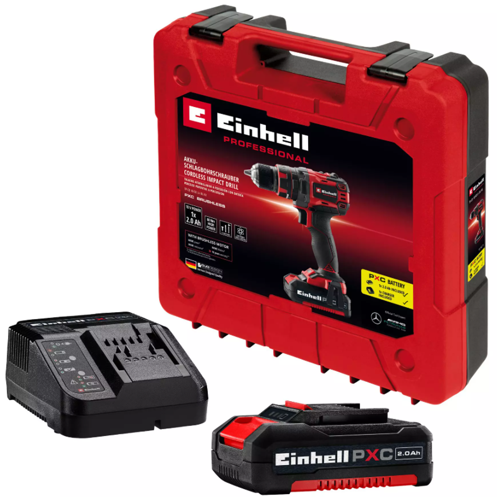 Einhell Professional TP-CD 18/60 Li-i BL (1x2,0 Ah), aku udarna bušilica u setu slika 2